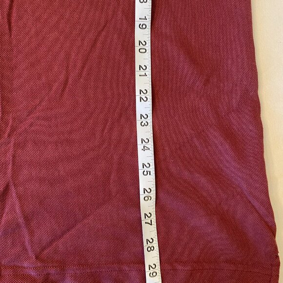 EUC Mens Amazon Essential Maroon Short Sleeved Pullover Shirt Size Small - Picture 6 of 11